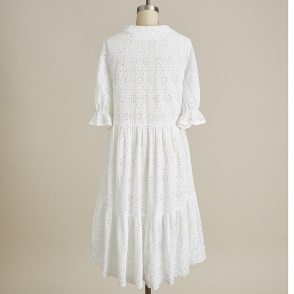 Sundance #519 Jasmine Eyelet Dress SZ Large L - Picture 9 of 11